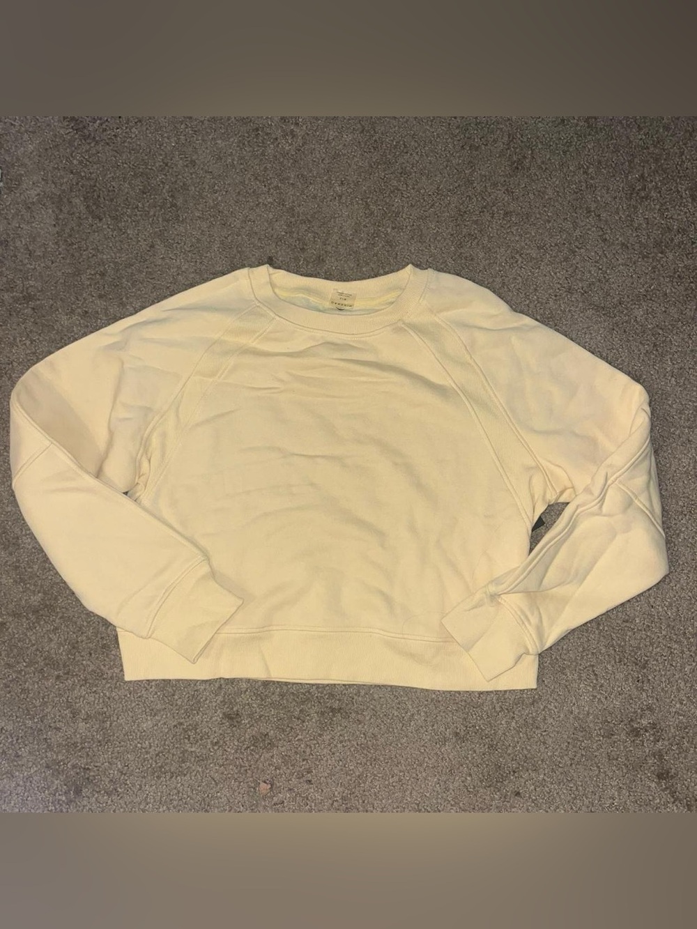 Danskin Pale Yellow Crewneck Top